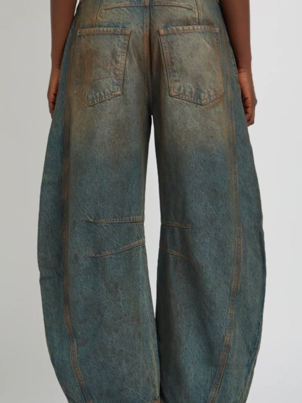 🤎NWT Free People Good Luck Mid-Rise Barrel Jeans - Picture 12 of 15